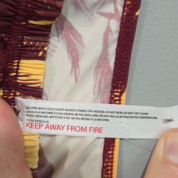 🐢 Urban Outfitters Tropical Bikini Bottom Thong  Small - Picture 4 of 5